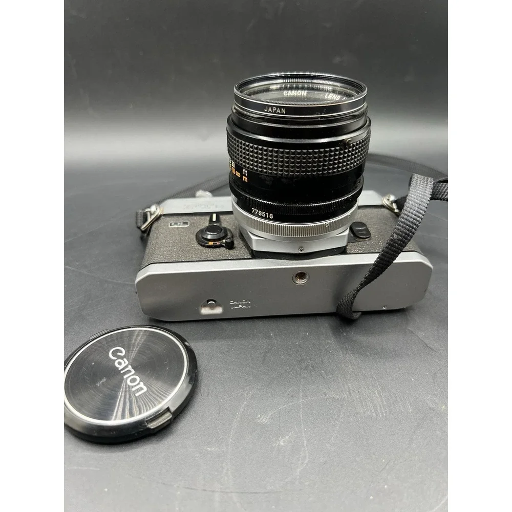 Canon FTb QL 35mm SLR Film Camera with 50mm f/1.4 FD Lens- Tested & Working!